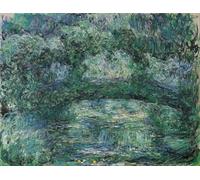 RZHRHJES Vintage Picture Wall Picture Painting Print Poster the Japanese Bridge by Claude Monet Abstract Wall Art Painting for Home Decor 60x90cm
