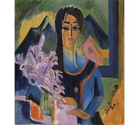 RZHRHJES Vintage Picture Wall Picture Painting Print Poster the Loam Pit by Ernst Ludwig Kirchner Abstract Wall Art Painting for Home Decor 60x90cm