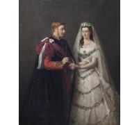 RZHRHJES Vintage Picture Wall Picture Painting Print Poster the Marriage of Theand Princess of Wales by William Powell Frith Abstract Wall Art Painting for Home Decor 60x90cm