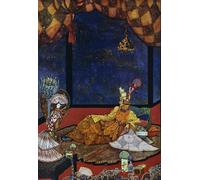 RZHRHJES Vintage Picture Wall Picture Painting Print Poster the Nightingale Tale by Harry Clarke Abstract Wall Art Painting for Home Decor 60x90cm
