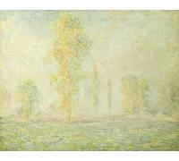 RZHRHJES Vintage Picture Wall Picture Painting Print Poster the Prairie in Giverny a Giverny by Claude Monet Abstract Wall Art Painting for Home Decor 60x90cm