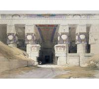 RZHRHJES Vintage Picture Wall Picture Painting Print Poster the Temple At Dendera December by David Roberts Abstract Wall Art Painting for Home Decor 60x90cm