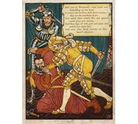 RZHRHJES Vintage Wall Art Picture on Canvas Wall Art Poster Bluebeard by Walter Crane Canvas Poster for Office Decor 60x90cm