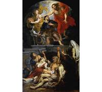 RZHRHJES Vintage Wall Art Picture on Canvas Wall Art Poster Christ Appointing Saint Roch As Patron Saint of the Plague Victims by Peter Paul Rubens Canvas Poster for Office Decor 60x90cm