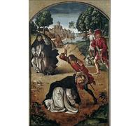 RZHRHJES Vintage Wall Art Picture on Canvas Wall Art Poster Death of St. Peter the Martyr by Pedro Berruguete Canvas Poster for Office Decor 60x90cm