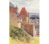 RZHRHJES Vintage Wall Art Picture on Canvas Wall Art Poster Dieppe Fifteenth-Castle by Alexander Henry Hallam Murray Canvas Poster for Office Decor 60x90cm