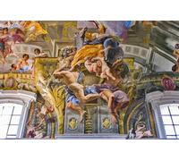 RZHRHJES Vintage Wall Art Picture on Canvas Wall Art Poster Europe Detail of the Allegories of the Continents by Andrea Pozzo Canvas Poster for Office Decor 60x90cm