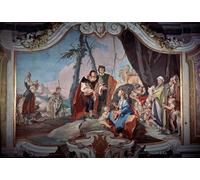 RZHRHJES Vintage Wall Art Picture on Canvas Wall Art Poster Hiding the Idols Stolen From Her Father Laban by Battista Tiepolo Canvas Poster for Office Decor 60x90cm