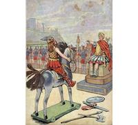 RZHRHJES Vintage Wall Art Picture on Canvas Wall Art Poster History of France Scene of Roman Gaul with Toys Canvas Poster for Home Decor 60x90cm