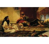 RZHRHJES Vintage Wall Art Picture on Canvas Wall Art Poster in the Harem by Benjamin Jean Constant Canvas Poster for Home Decor 60x90cm