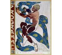 RZHRHJES Vintage Wall Art Picture on Canvas Wall Art Poster Nijinsky's Faun Costume in L'apres Midi D'un Faune by Leon Bakst Canvas Poster for Office Decor 60x90cm