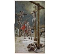 RZHRHJES Vintage Wall Art Picture on Canvas Wall Art Poster One of the Soldiers with a Spear Pierced His Side by Jacques Canvas Poster for Office Decor 60x90cm