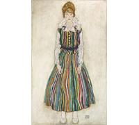 RZHRHJES Vintage Wall Art Picture on Canvas Wall Art Poster Portrait of the artist Edith by Egon Schiele Canvas Poster for Office Decor 60x90cm