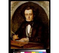 RZHRHJES Vintage Wall Art Picture on Canvas Wall Art Poster Portrait of Wilkie Collins by Charles Collins Canvas Poster for Home Decor 60x90cm