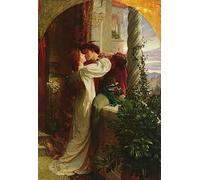 RZHRHJES Vintage Wall Art Picture on Canvas Wall Art Poster Romeo and Juliet by Frank Dicksee Canvas Poster for Home Decor 60x90cm