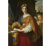 RZHRHJES Vintage Wall Art Picture on Canvas Wall Art Poster Saint Cecilia by Pietro Da Cortona Canvas Poster for Office Decor 60x90cm