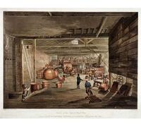 RZHRHJES Vintage Wall Art Picture on Canvas Wall Art Poster Shoe Lane London by William Henry Pyne Canvas Poster for Office Decor 60x90cm
