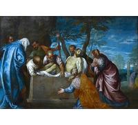 RZHRHJES Vintage Wall Art Picture on Canvas Wall Art Poster the Entombment by Paolo Veronese Canvas Poster for Office Decor 60x90cm