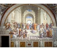 RZHRHJES Vintage Wall Art Picture on Canvas Wall Art Poster the School of Athens by Raphael Canvas Poster for Home Decor 60x90cm