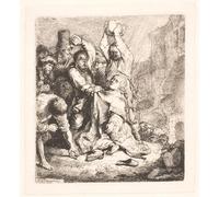 RZHRHJES Vintage Wall Art Picture on Canvas Wall Art Poster The stoning of s. Stephen by Rembrandt van Rijn Canvas Poster for Home Decor 60x90cm