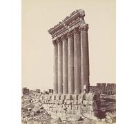 RZHRHJES Vintage Wall Art Picture on Canvas Wall Art Poster the Temple of the Sun At Baalbec by Félix Bonfils Canvas Poster for Office Decor 60x90cm