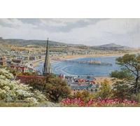 RZHRHJES Vintage Wall Art Picture on Canvas Wall Art Poster Weston-super-mare by Alfred Robert Quinton Canvas Poster for Home Decor 60x90cm