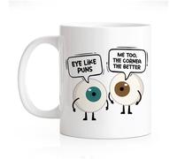 RZHV Eye Like Puns Me To The Cornea Better | Ceramic Coffee Mug | 11 OZ