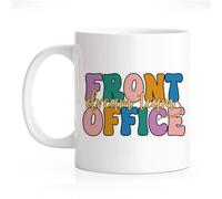 RZHV Front Office Dream Team 11 Oz Novelty Mug, Funny Office Ceramic Mug, Thank You Gifts for Secretary Administrative Assistant Office Staff, Work Gifts for Front Office Squad Crew Front Office Lady