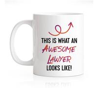 RZHV This Is What Awesome Lawyer Looks Like 11 Oz Novelty Mug, Law School Student Mug, Office Gifts for lawyer Attorney Paralegal, Retirement Promotion Present for lawye, Lawyer Appreciation Present