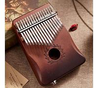 RZiioo 17 key Kalimba Thumb Piano with Hand-Rest Curve Design and EVA High-Performance Protective Box, Portable Gifts for Kids Adult Beginners,E