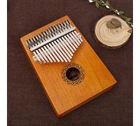 RZiioo Kalimba 17 Keys Thumb Piano with Study Instruction and Tune Hammer, Pocket Thumb Piano, Portable Wood Finger Piano for Kids Adult Beginners,10