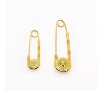 RZJHP 10pcs 73×22mm large safety pin, vintage gold Medusa pin, lion head brooch, for clothes fixing pins clothes crafts