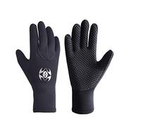 RZJZGZ SLINX 3mm Neoprene Wetsuit Gloves Thermal Non-slip Wear-resistant Swimming Surfing Fishing Diving Gloves Kayaking Canoe Gloves for Men Women (M)