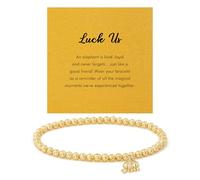 RZKING Gold Bracelets for Women, Evil Eye Butterfly Dragonfly Elephant Charm Bracelets for Women, Friendship Bracelets, Birthday, Retirement, Inspirational Gifts for Women, One Size, Brass, no