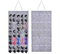 RZMAYIS Sunglasses Organizer Storage Wall Mounted Hanging Sunglasses Organiser 25 Slots Glasses Storage Organizer Holder (Grey, 25 Slots)
