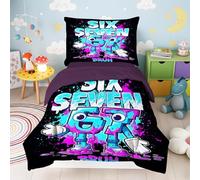 RZPFQB Steal a Brainrot Single Size Duvet Cover Sets Soft Printed Kids Teens Bedding Set Brushed Microfiber Duvet Covers with Pillowcases Italian Brainrot 67 135x200 CM Brainrot 62