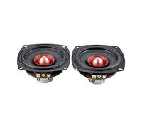 RZQMPV 105MM Square Full Range Speaker Unit 25W HIFI Home Theater Tweeter MID-Bass Loudspeaker 2PCS Bookshelf sound system