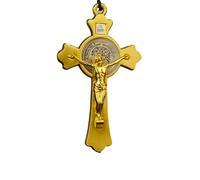 RZRHMUHN Exquisite Christian Cross Pendants with Jesus Figure Symbols of Faith, S, Zinc, Abalone
