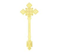 RZRHMUHN Orthodox Cross,Orthodox Hand Cross,Jesus Cross,Orthodox Crosses Gifts,9.1In*3.5In (Gold)
