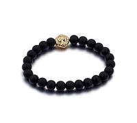 RZRPYFMM Europe And The United States Stainless Steel Men's Lion Head Bracelet, Marbles Personalised Bracelets,Silver,18cm~22cm