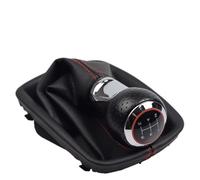 RZSFVBH Car Gear Stick Compatible with A4 B6 8E 2000-2004 for A6 C5 4B 1997-2005 Shifter Car Inner Gear Shift Shifter Knob with Boot Cover 5 Speed 6 Handle(5-R Speed)