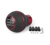 RZSFVBH Car Gear Stick Compatible with M8 M10 M11 M12 Shift Gear Level Knob Shift Head 5 Speed Universal Car Gear Shift Knob(Red)