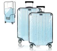 Rzspher 2 PCS Clear PVC Suitcase Cover, 28 in Waterproof Luggage Cover