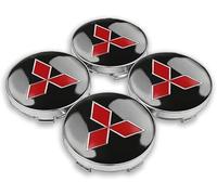 RZSYSSZD 4 Pcs Car Hub Centre Caps for Mitsubishi Shogun,Replacement Wheel Hub Caps Rim Cover Center Waterproof Wear-Resistant Tyres Rims Accessories