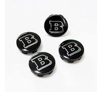 RZSYSSZD 4 Pcs Car Hub Centre Caps for Smart Brabus 56 mm,Waterproof Wheel Center Hub Caps Dustproof and Rust-Proof Wheel Hub Caps Accessories
