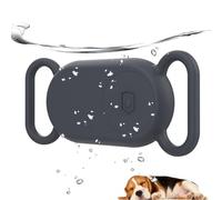 Rzttwl Waterproof Dog Collar Holder Compatible with Samsung Galaxy SmartTag 2, Silicone GPS Tracker Hidden for Samsung Tag 2, Anti-Lost Dog Collar Case(Grey)