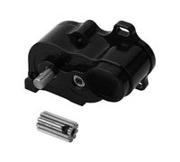 RZXYLRC Ultra Light LCG Metal Transmission Low Speed Gearbox with Motor Gear for 1/10 RC Crawler SCX10 TRX4 TRX-4 RC4WD Capra Upgrade Part (black)