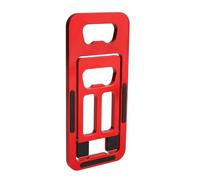 RZXYLRC Universal Cell Phone Tablet Desktop Holder Foldable Metal Phone Stand 2 in 1 Creative Bottle Opener Adjustable Portable Phone Stand (red)
