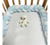 RZYW 100% Cotton Bed Set All Round Braided Protector for Room Decor Home, Bedroom Thick Soft Breathable Cushion Side Cushion Bed Guard Rail Surrounds Cushions,C14,150CM