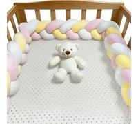 RZYW 100% Cotton Bed Set All Round Braided Protector for Room Decor Home, Bedroom Thick Soft Breathable Cushion Side Cushion Bed Guard Rail Surrounds Cushions,C5,150CM